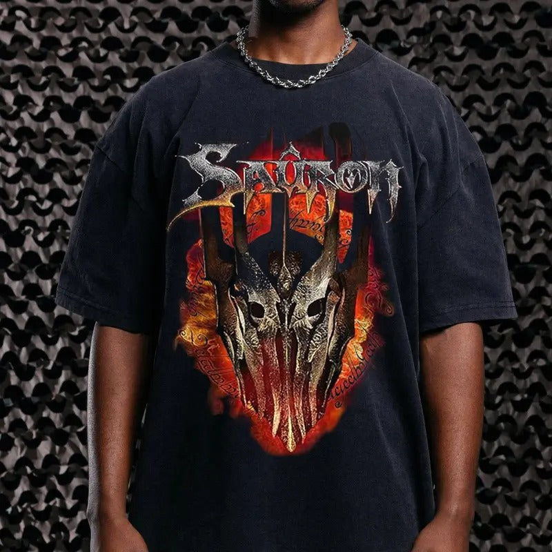 Lord Rings Sauron Vintage Trending Movie Menswear - Adult & Kids T-Shirts, Sweatshirts & Hoodies apparel design preview 1