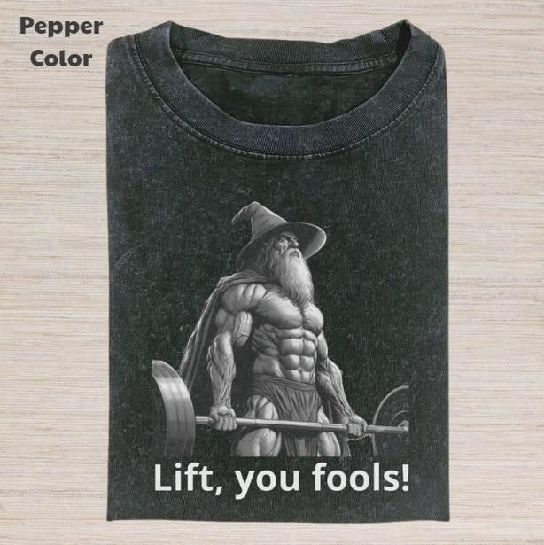Lord Rings Vintage Galdalf Wizard Fitness Movies Meme - Adult & Kids T-Shirts, Sweatshirts & Hoodies apparel design preview 1
