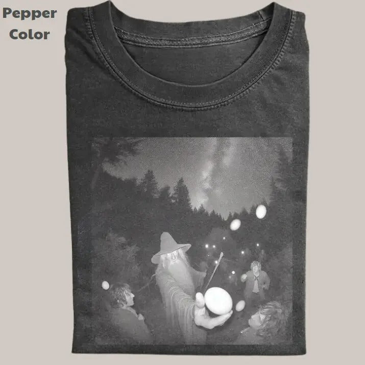 Lord Rings Vintage Galdalf Egg Movie Meme Cringe - Adult & Kids T-Shirts, Sweatshirts & Hoodies apparel design preview 1