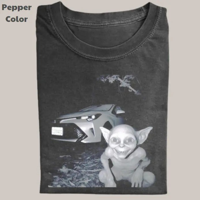 Lord Rings Vintage Gollum Car Movie Meme Cringe Funny - Adult & Kids T-Shirts, Sweatshirts & Hoodies apparel design preview 1