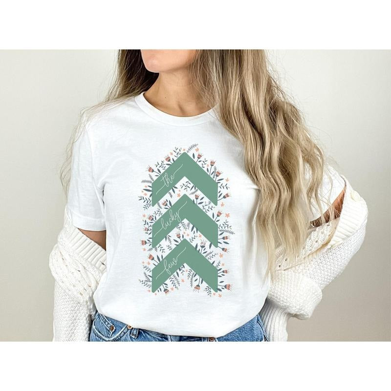 Lucky Few Down Syndrome Floral Chevron Mom Feminine - Adult & Kids T-Shirts, Sweatshirts & Hoodies apparel design preview 1