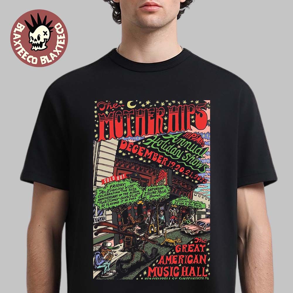 The Mother Hips Hipsmas Annual Holday Shows 2025 - Adult & Kids T-Shirts, Sweatshirts & Hoodies apparel design preview 1