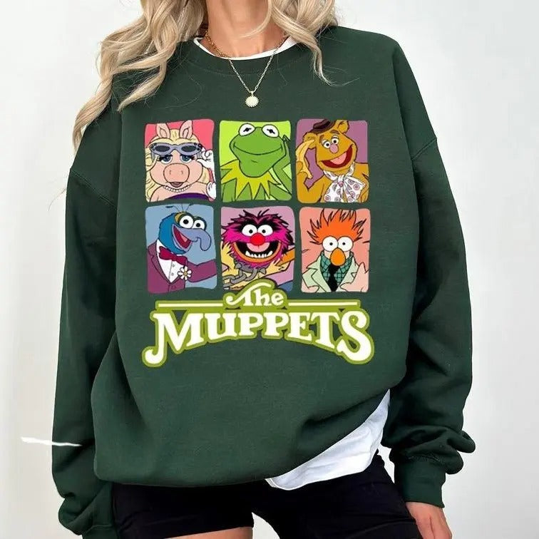 Muppets Floral Characters 90s Film Magic Kingdom - Adult & Kids T-Shirts, Sweatshirts & Hoodies apparel design preview 1