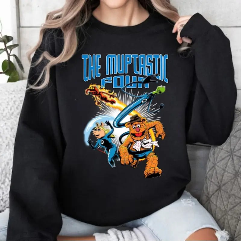 Muptastic Four Muppets Funny Fan - Adult & Kids T-Shirts, Sweatshirts & Hoodies apparel design preview 1