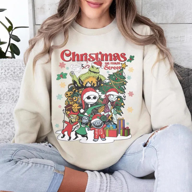 Nightmare Before Jack Skellington Oogie Boogie Main - Adult & Kids T-Shirts, Sweatshirts & Hoodies apparel design preview 1