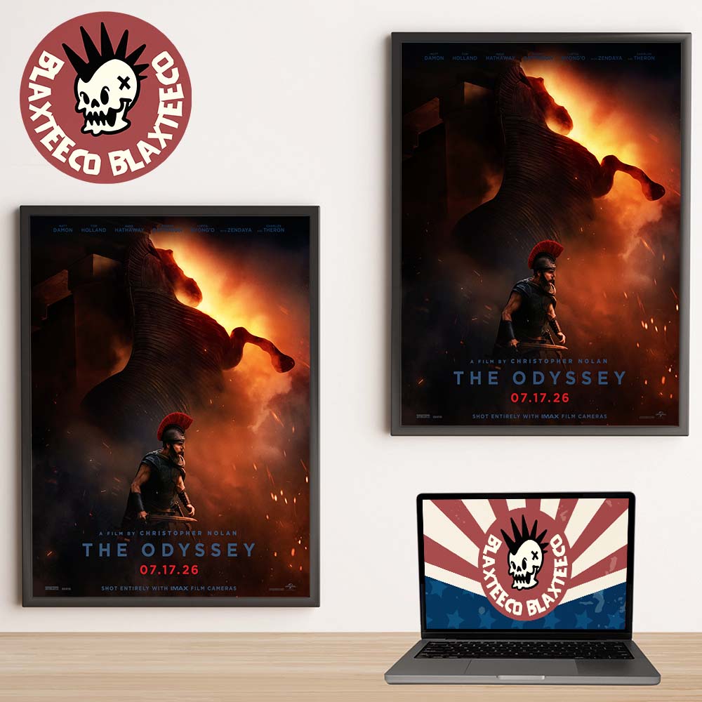 The Odyssey A Film By Christopher Nolan Defy Gods - Adult & Kids T-Shirts, Sweatshirts & Hoodies apparel design preview 1
