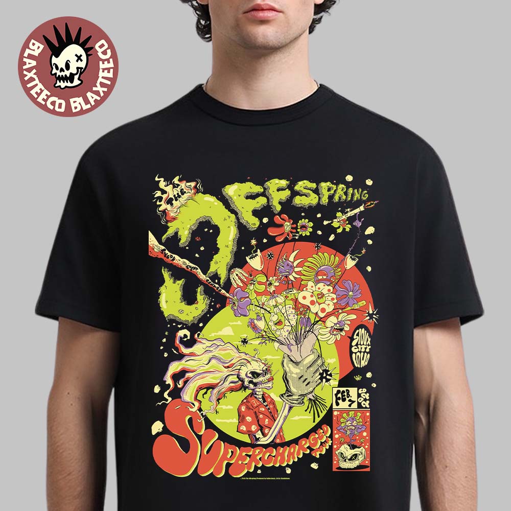 The Offspring Supercharged Tour 2026 Sioux City Iowa - Adult & Kids T-Shirts, Sweatshirts & Hoodies apparel design preview 1