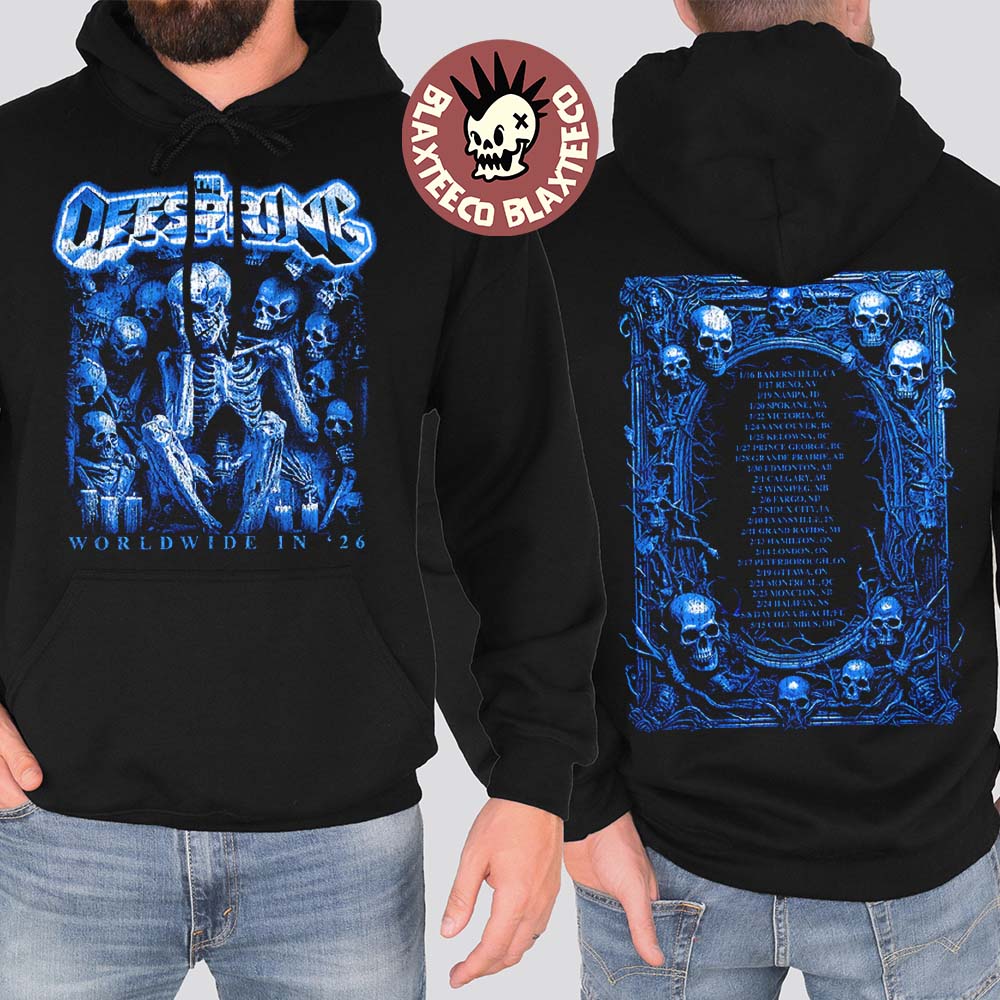The Offspring Supercharged Worldwide 2026 Merch - Adult & Kids T-Shirts, Sweatshirts & Hoodies apparel design preview 1