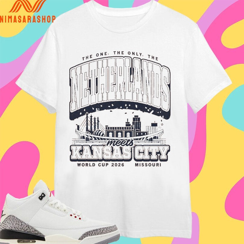 The One Only Netherlands Meets Kansas City World Cup - Adult & Kids T-Shirts, Sweatshirts & Hoodies apparel design preview 1
