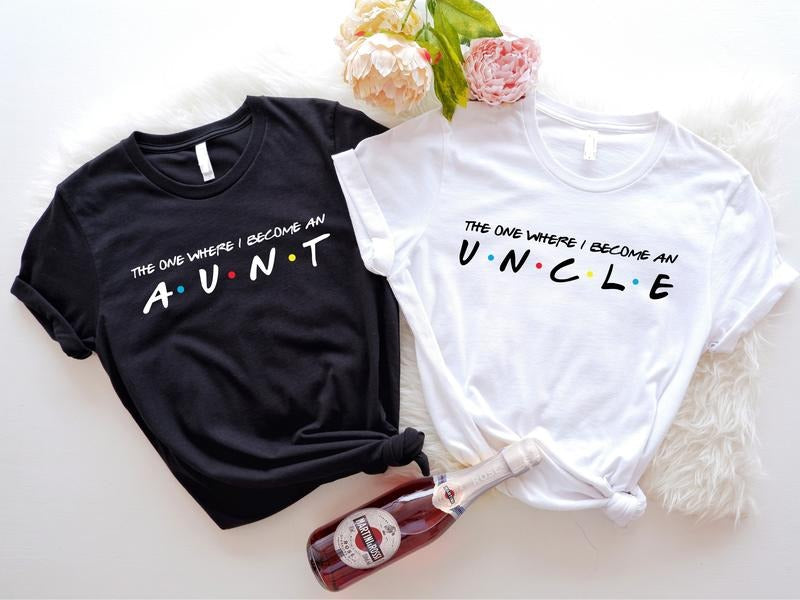 One Where I Become Uncle Aunt Pregnancy Reveal New - Adult & Kids T-Shirts, Sweatshirts & Hoodies apparel design preview 1
