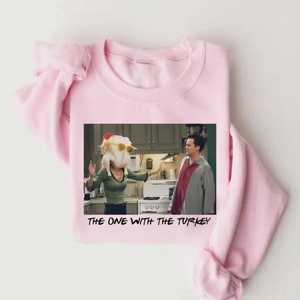 One Turkey Where 'S Thanksgiving' Fun Friends Themed - Adult & Kids T-Shirts, Sweatshirts & Hoodies apparel design preview 1
