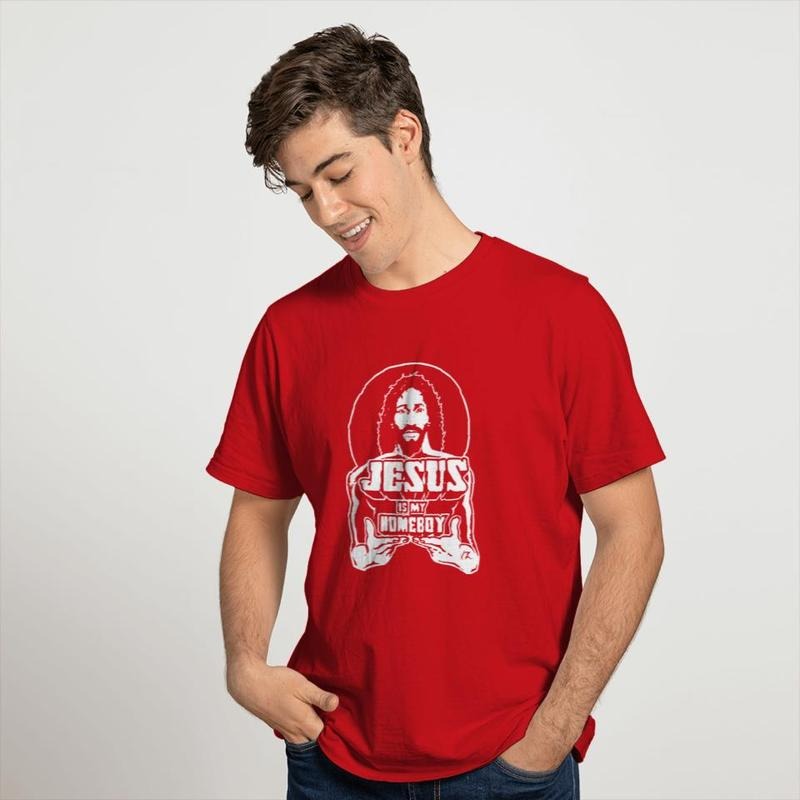 Original Jesus Is My Homeboy Funny Christian Catholic - Adult & Kids T-Shirts, Sweatshirts & Hoodies apparel design preview 1