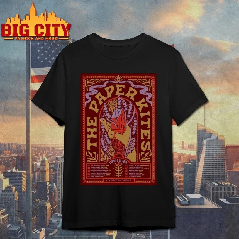 The Paper Kites EU And UK Tour 2026 Poster - Adult & Kids T-Shirts, Sweatshirts & Hoodies apparel design preview 1
