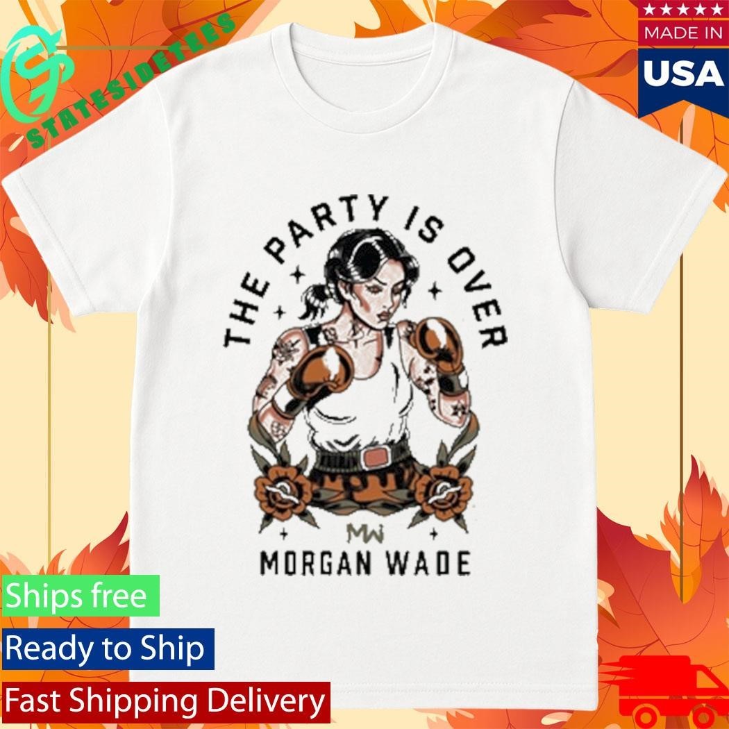 The Party Is Over Morgan Wade Boxing - Adult & Kids T-Shirts, Sweatshirts & Hoodies apparel design preview 1