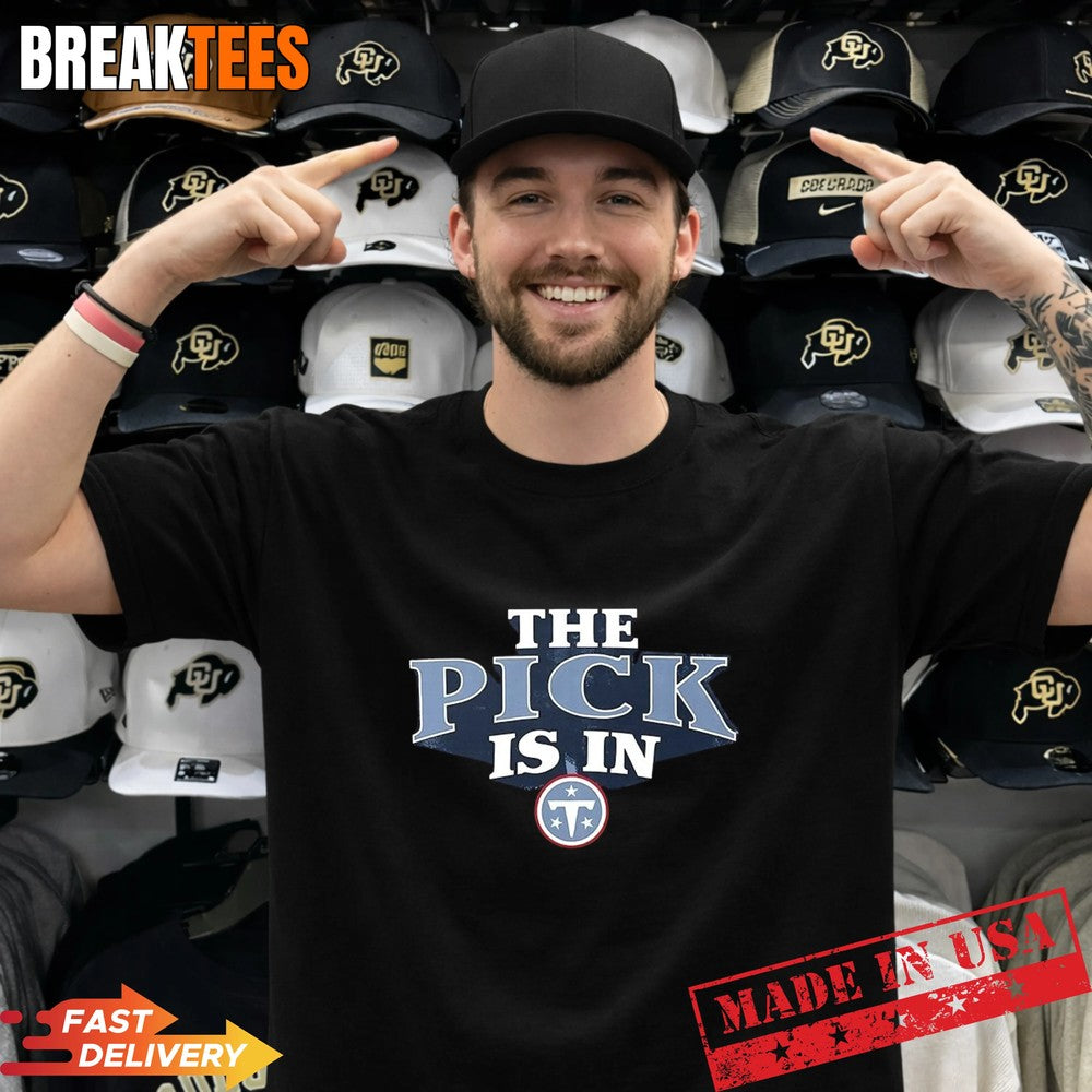 The Pick is in Tennessee Titans Football - Adult & Kids T-Shirts, Sweatshirts & Hoodies apparel design preview 1