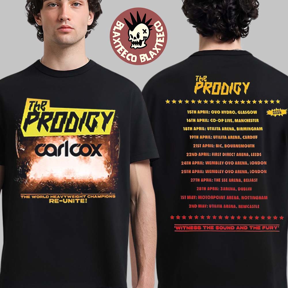 The Prodigy Warriors Dance UK And Ireland Arena Tour - Adult & Kids T-Shirts, Sweatshirts & Hoodies apparel design preview 1