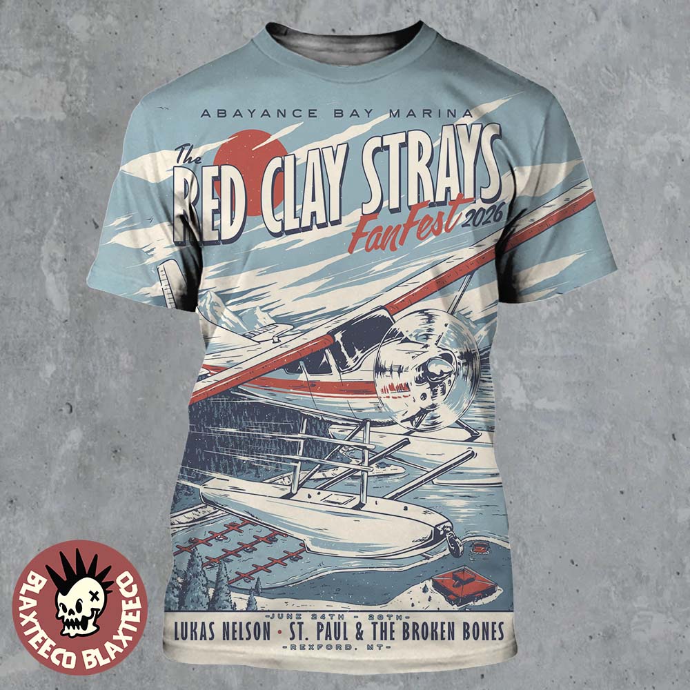 The Red Clay Strays Fan Fest 2026 Gig Poster For Show - Adult & Kids T-Shirts, Sweatshirts & Hoodies apparel design preview 1