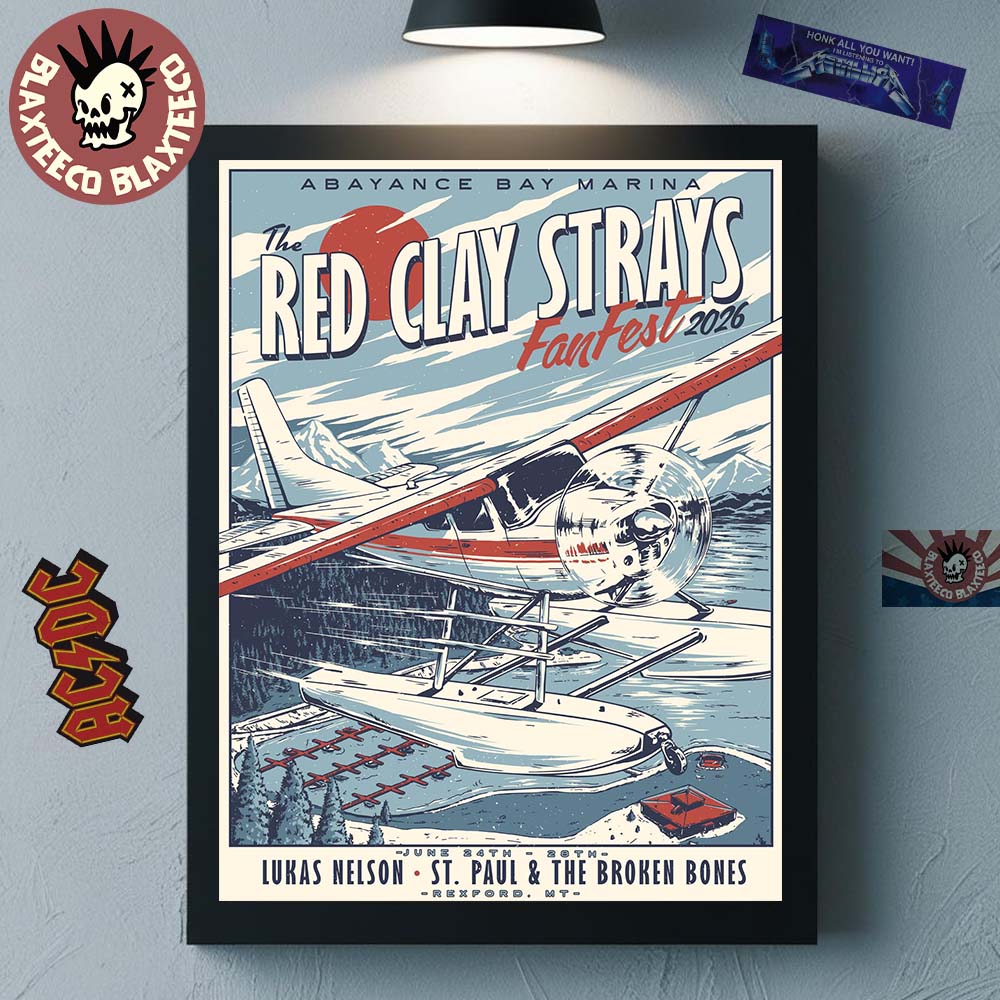 The Red Clay Strays Fan Fest 2026 Gig Poster For Show - Adult & Kids T-Shirts, Sweatshirts & Hoodies apparel design preview 1
