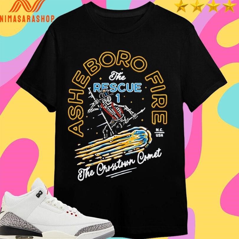 The Rescue 1 Asheboro Fire Crosstown Comet - Adult & Kids T-Shirts, Sweatshirts & Hoodies apparel design preview 1