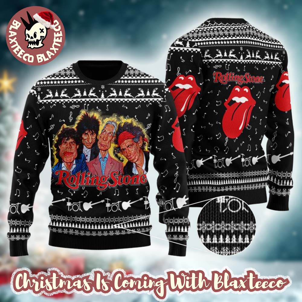 The Rolling Stones Ugly Christmas Sweater - Holiday Gift product image