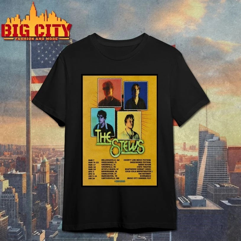 The Stews USA 2026 Tour Poster - Adult & Kids T-Shirts, Sweatshirts & Hoodies apparel design preview 1
