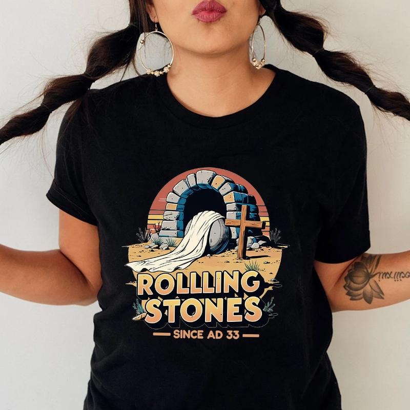Stone Was Rolled Away He Is Alive Pure Cotton Casual - Adult & Kids T-Shirts, Sweatshirts & Hoodies apparel design preview 1