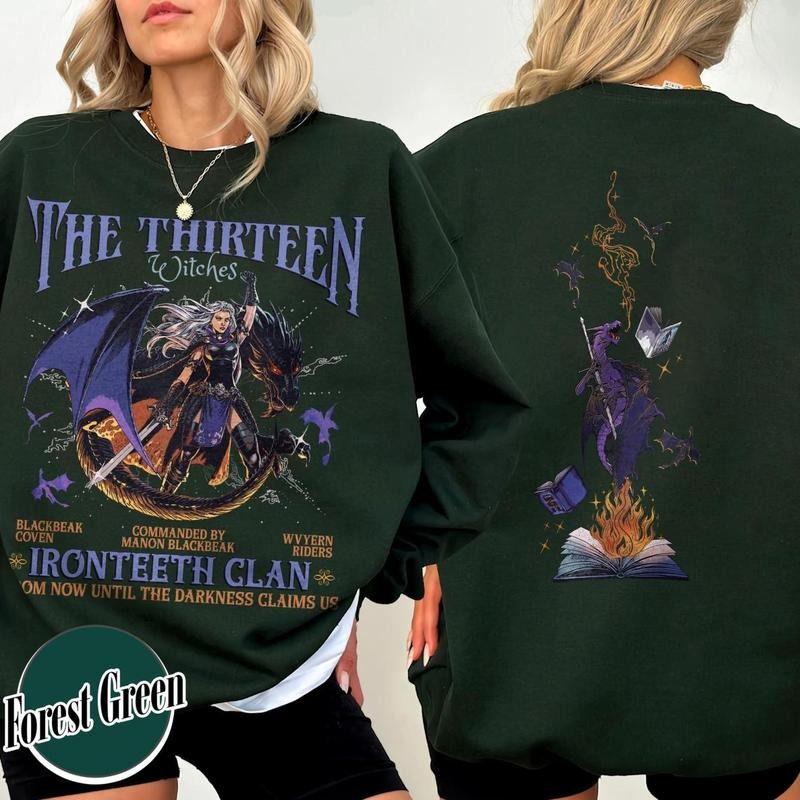 Thirteen Manon Blackbeak Ironteeth Darkness Claims Us - Adult & Kids T-Shirts, Sweatshirts & Hoodies apparel design preview 1