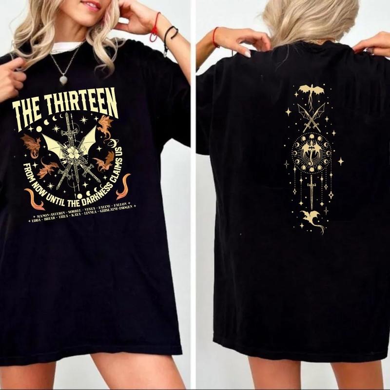 Thirteen Throne Glass 2 Sides Now Until Darkness - Adult & Kids T-Shirts, Sweatshirts & Hoodies apparel design preview 1