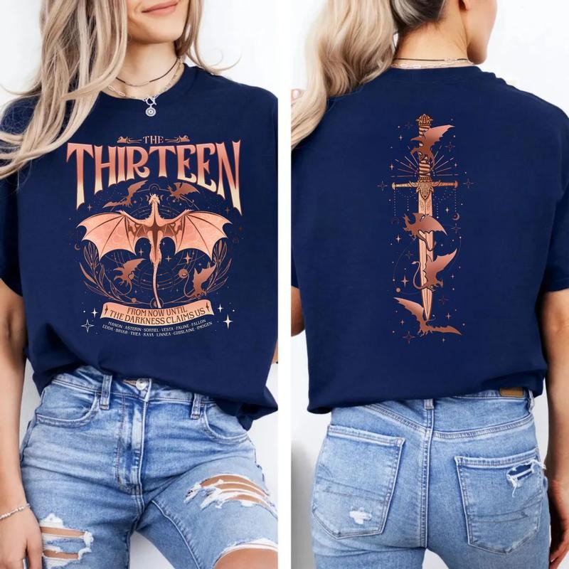 Thirteen Throne Glass Double Sided Now Until Darkness - Adult & Kids T-Shirts, Sweatshirts & Hoodies apparel design preview 1