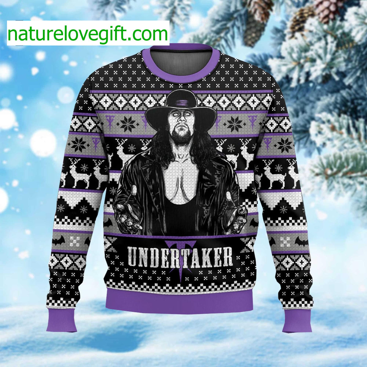 The Undertaker Ugly Christmas Sweater - Gift Idea product image
