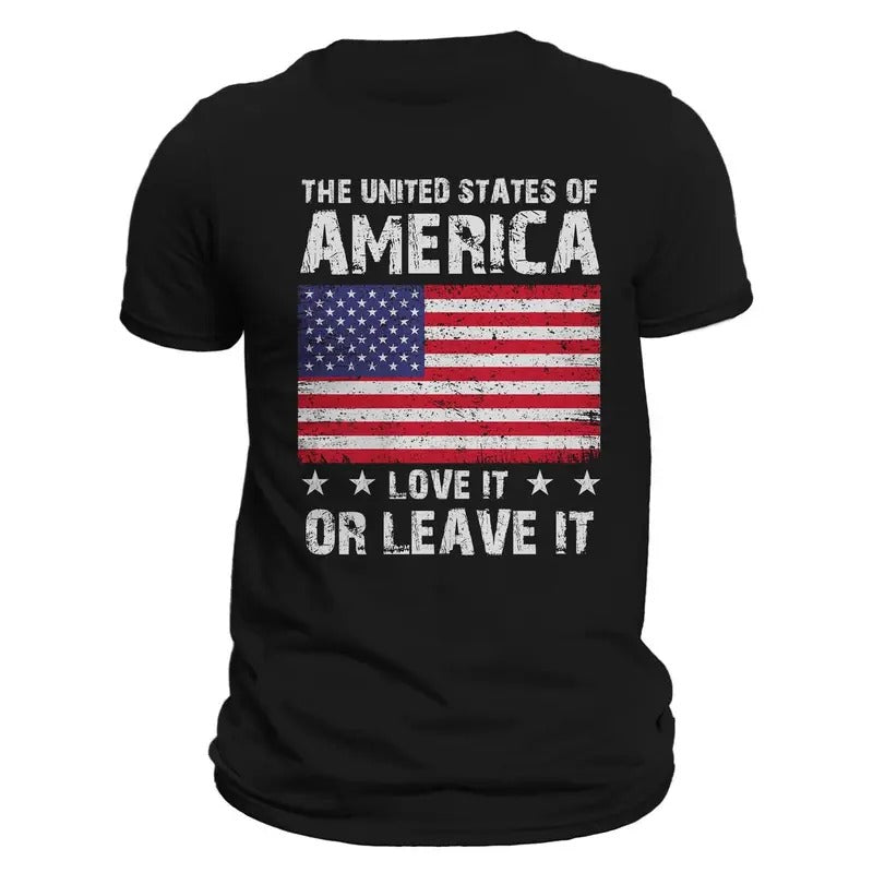 United States America Love Leave Casual - Adult & Kids T-Shirts, Sweatshirts & Hoodies apparel design preview 1