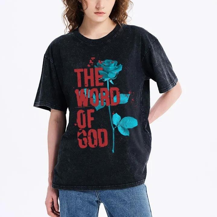 World God Christian Washed Comfy Pure Cotton Fabric - Adult & Kids T-Shirts, Sweatshirts & Hoodies apparel design preview 1