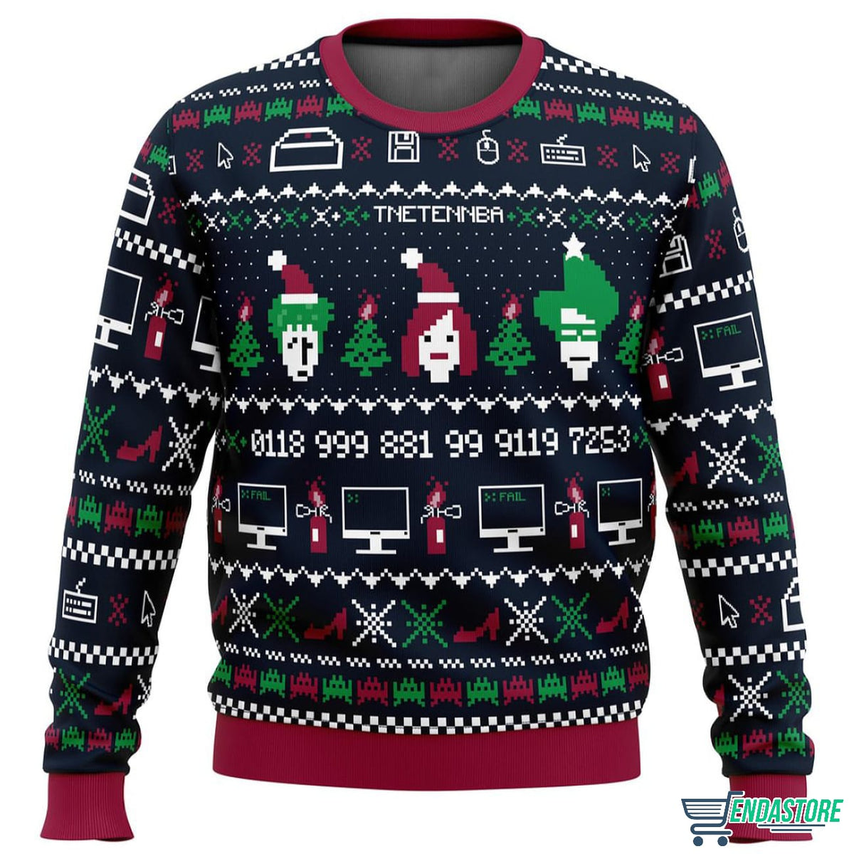 The X-Mas Crowd IT Crowd 3D Ugly Christmas Sweater - Holiday Gift product image