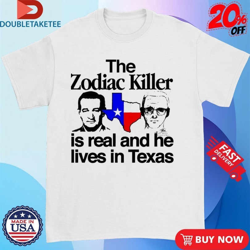 The Zodiac Killer Is Real And He Lives In Texas - Adult & Kids T-Shirts, Sweatshirts & Hoodies apparel design preview 1