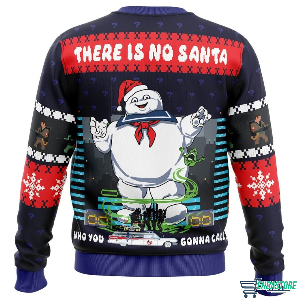 There Is No Santa Ghostbusters 3D Ugly Christmas Sweater - Holiday Gift product image 2