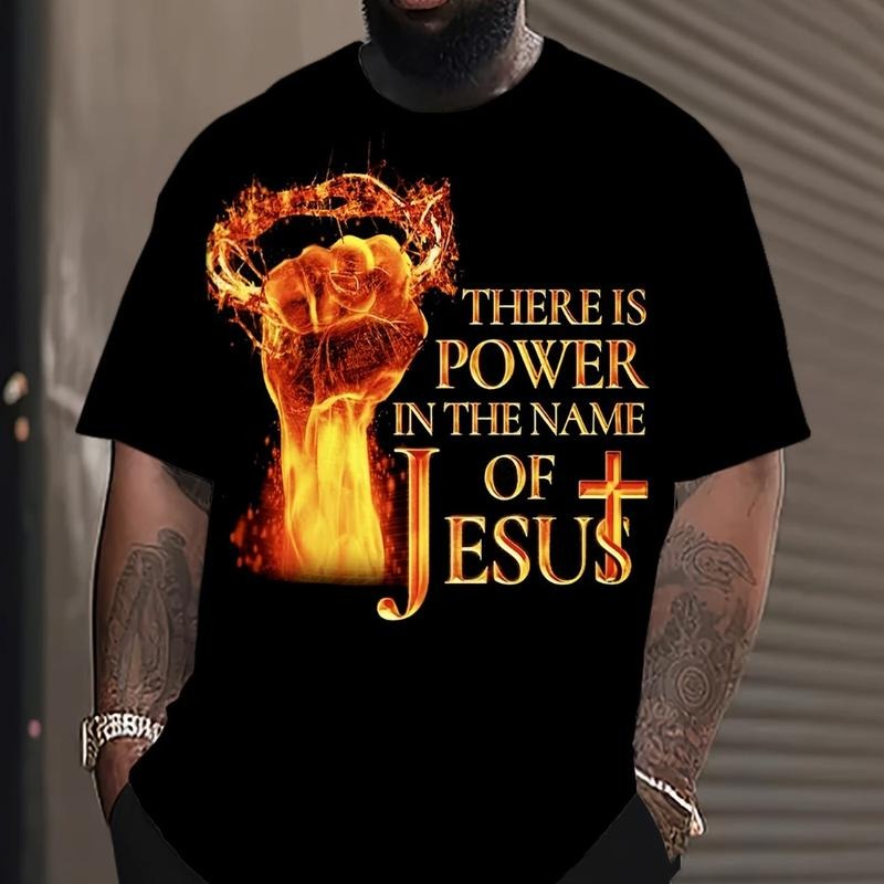 There Is Power Name Jesus Casual Crew Neck Short - Adult & Kids T-Shirts, Sweatshirts & Hoodies apparel design preview 1