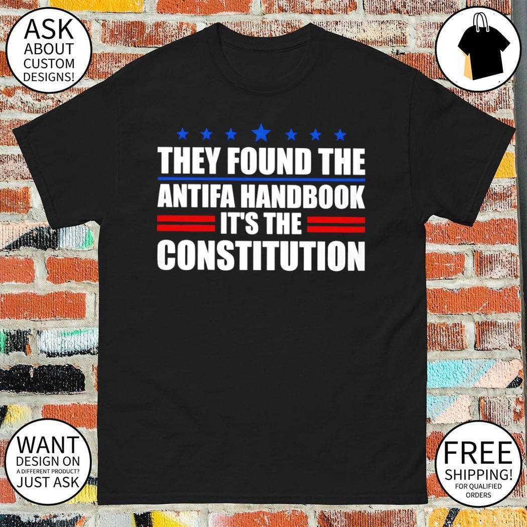 They found the Antifa handbook it's constitution - Adult & Kids T-Shirts, Sweatshirts & Hoodies apparel design preview 1