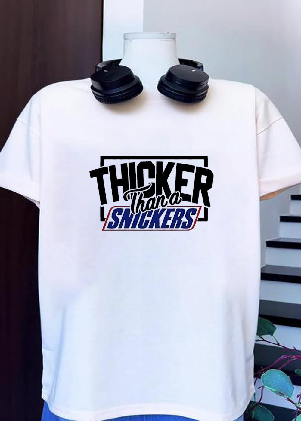 Thicker than a Snickers - Adult & Kids T-Shirts, Sweatshirts & Hoodies apparel design preview 1