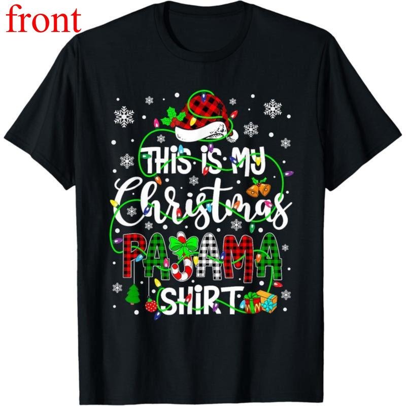 This Is My Pajama Matching Family Xmas Lights - Adult & Kids T-Shirts, Sweatshirts & Hoodies apparel design preview 1