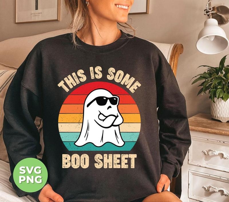 This Is Some Boo Sheet Retro Funny Cute - Adult & Kids T-Shirts, Sweatshirts & Hoodies apparel design preview 1