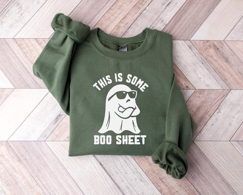 This Is Some Boo Sheet Halloween Retro Ghost Shirtboo - Adult & Kids T-Shirts, Sweatshirts & Hoodies apparel design preview 1