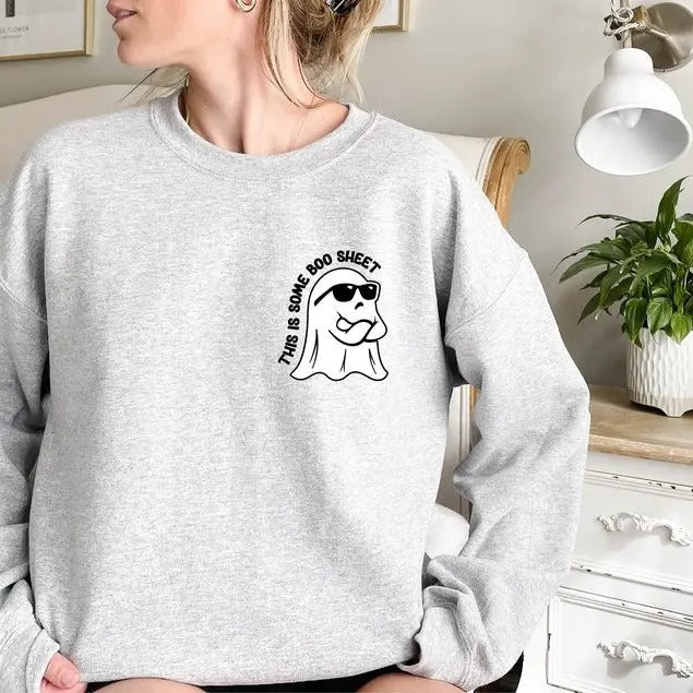 This Is Some Boo Sheet Cute Spooky Ghost Season Funny - Adult & Kids T-Shirts, Sweatshirts & Hoodies apparel design preview 1