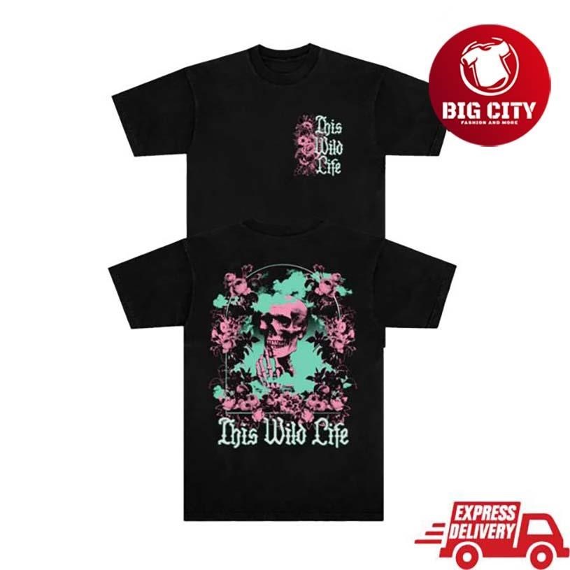 This Wild Life Floral Skeleton Two Sided - Adult & Kids T-Shirts, Sweatshirts & Hoodies apparel design preview 1