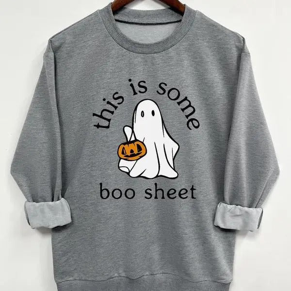 This Is Some Boo Sheet Spooky Cute Pumpkin Halloween - Adult & Kids T-Shirts, Sweatshirts & Hoodies apparel design preview 1