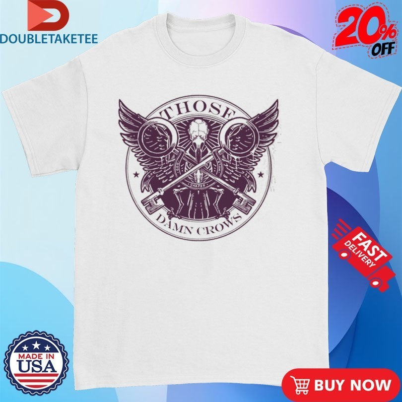Those Damn Crows Skeleton Wings Keys - Adult & Kids T-Shirts, Sweatshirts & Hoodies apparel design preview 1