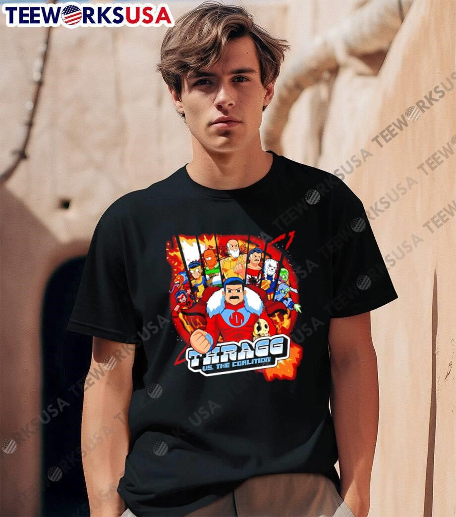 Thragg vs The Coalition Invincible Comic Series - Adult & Kids T-Shirts, Sweatshirts & Hoodies apparel design preview 1