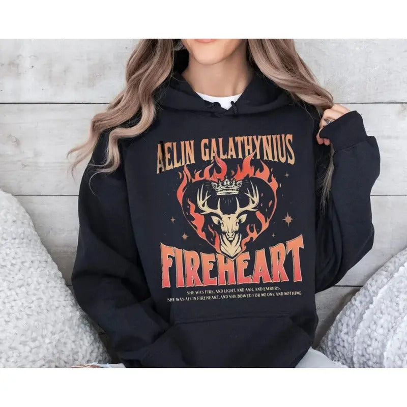 Throne Glass Fan Aelin Galathynius Fireheart - Adult & Kids T-Shirts, Sweatshirts & Hoodies apparel design preview 1