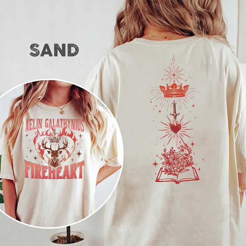 Throne Glass Fan Fireheart Aelin Galathynius - Adult & Kids T-Shirts, Sweatshirts & Hoodies apparel design preview 1