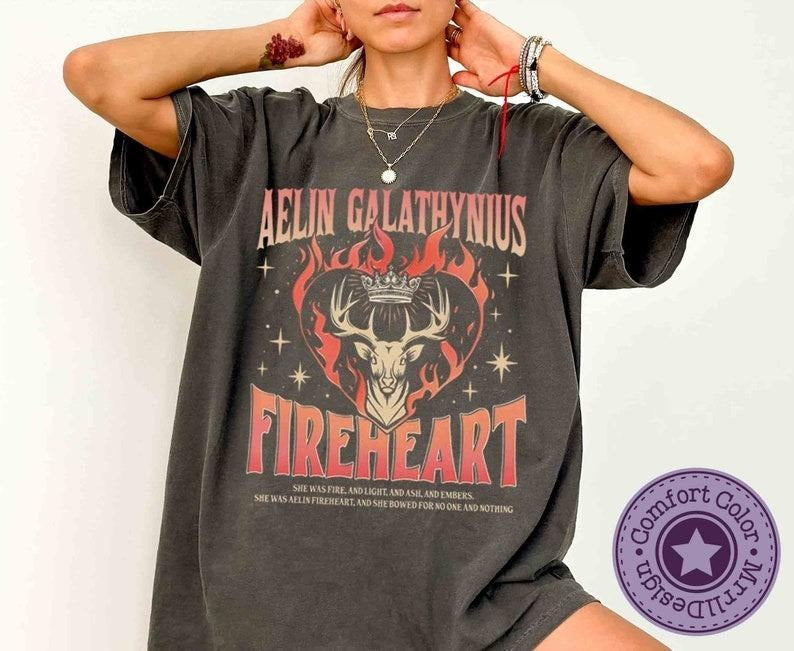 Throne Glass Fan Aelin Galathynius Fireheart - Adult & Kids T-Shirts, Sweatshirts & Hoodies apparel design preview 1