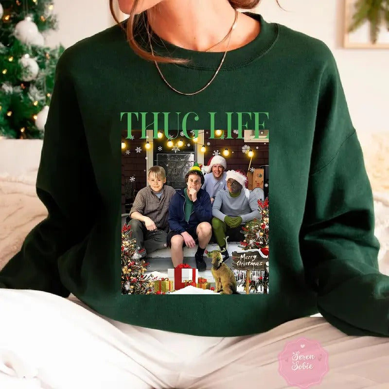 Thug Life Movie Friends Short Sleeve - Adult & Kids T-Shirts, Sweatshirts & Hoodies apparel design preview 1